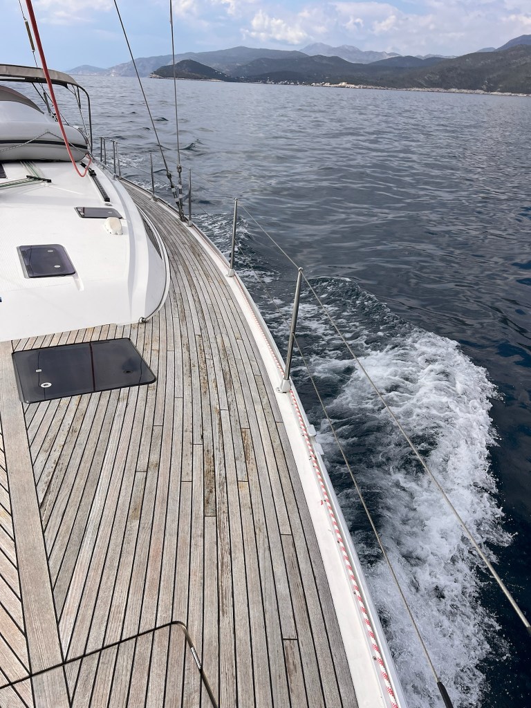 Sailing out from Dubrovnik