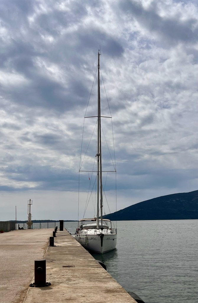 Docking alongside at Zelenika Luka customs dock